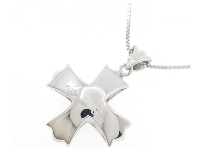Autre Marque Collana con rubino e diamanti Au750 Argento - vista 4