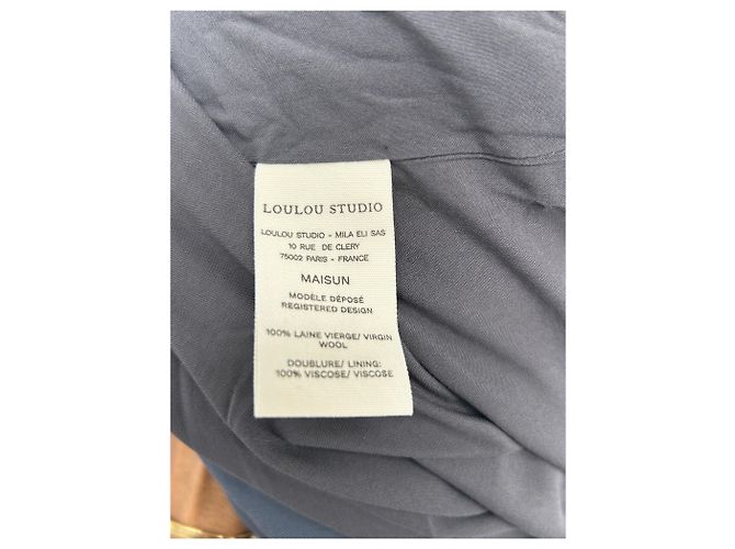 Autre Marque Blazer largo de lana gris LOULOU STUDIO - view 6