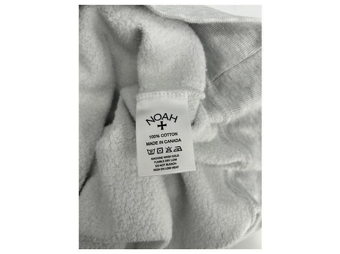 Autre Marque NOAH Sweatshirt aus Baumwolle Grau - Ansicht 4