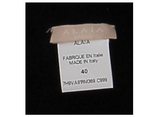 Alaïa Cardigan schwarz aus Wolle - Ansicht 5