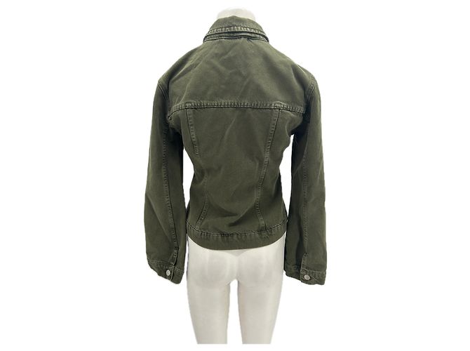 Autre Marque OVAL SQUARE Jeansjacke Khaki Grün - Ansicht 2