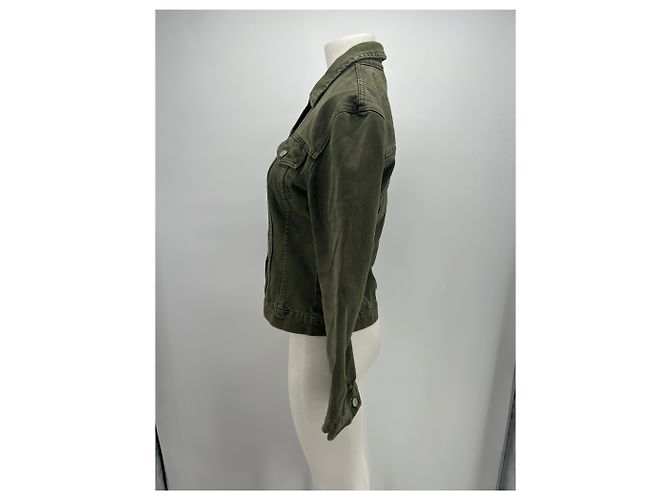 Autre Marque OVAL SQUARE Jeansjacke Khaki Grün - Ansicht 3