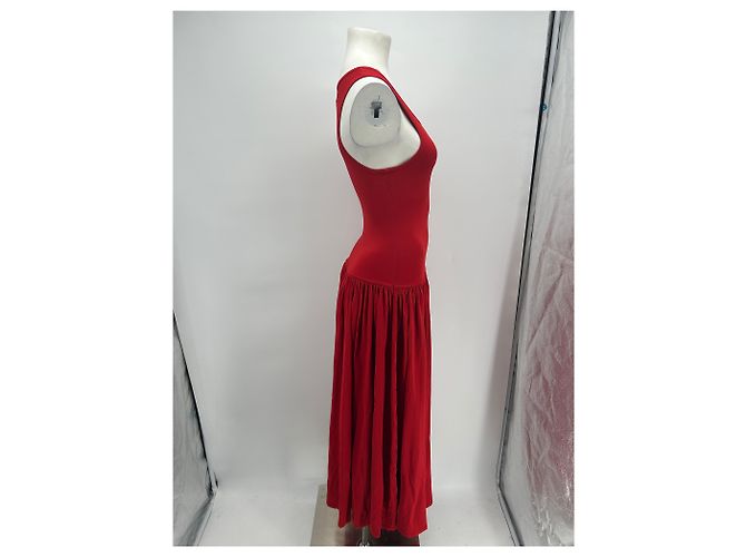 Autre Marque LOULOU DE SAISON Red Viscose Dress - view 4