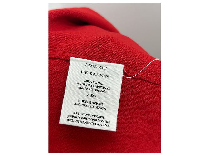 Autre Marque LOULOU DE SAISON Red Viscose Dress - view 6