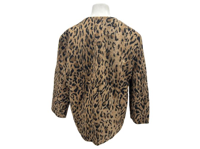 Autre Marque Giacca leopardata marrone LOVEMY SANTA - vista 2