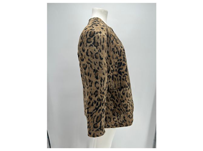 Autre Marque Giacca leopardata marrone LOVEMY SANTA - vista 4