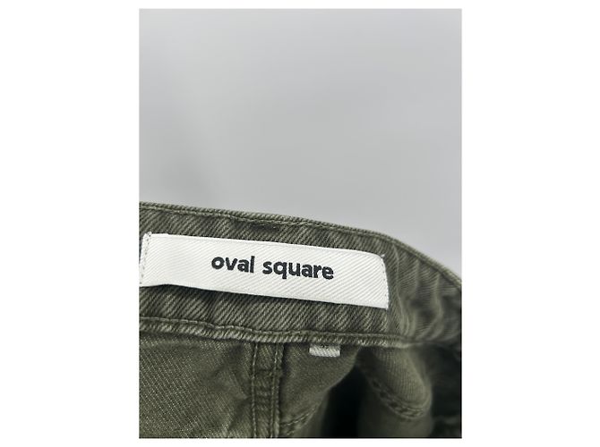 Autre Marque Jeans OVAL SQUARE kaki in cotone Cachi - vista 3