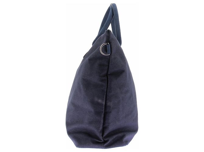 Borsa a mano Rolex blu in cotone - vista 4