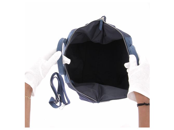 Borsa a mano Rolex blu in cotone - vista 7