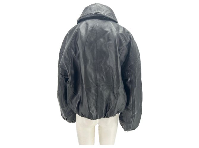 Giacca di pelle Mango nera Nero - vista 2