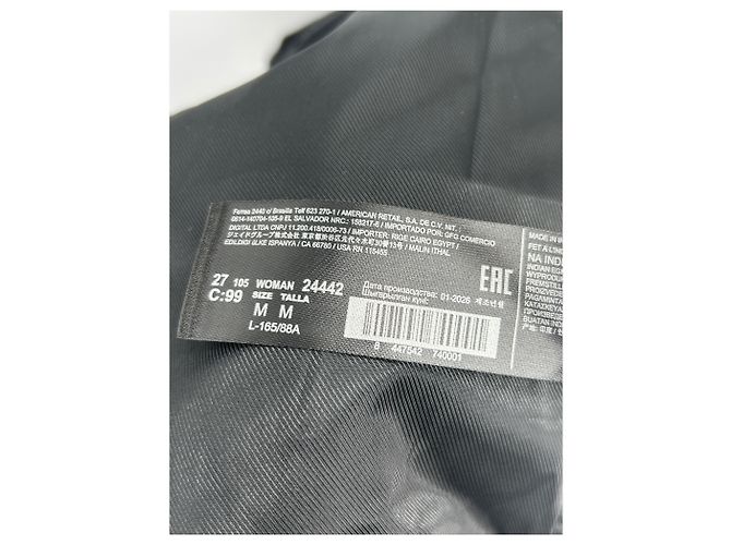 Giacca di pelle Mango nera Nero - vista 7