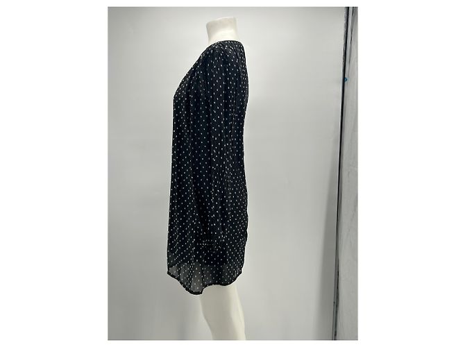 Maje Abito corto nero a pois - vista 3