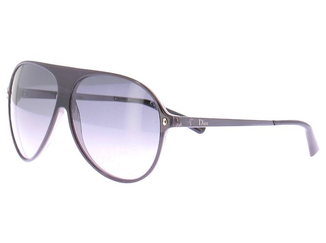 Dior Gafas de sol negras en metal Negro - vista 3