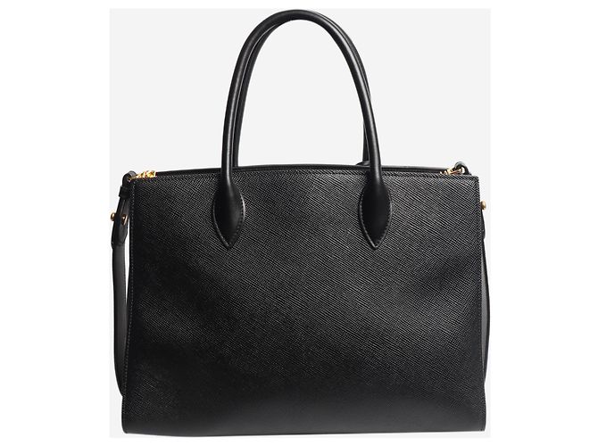 Prada Borsa 2way in pelle Saffiano nera Nero - vista 3