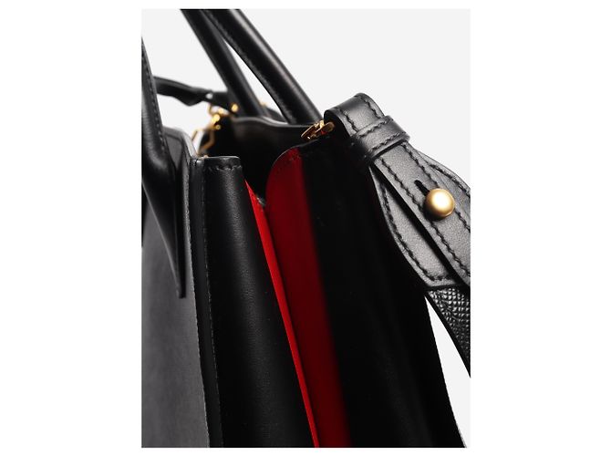 Prada Borsa 2way in pelle Saffiano nera Nero - vista 5