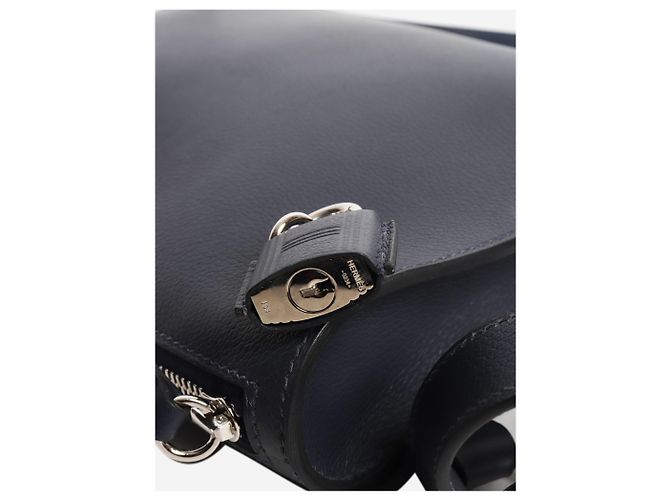 Hermès Borsa a tracolla Caban Bolittle Blu navy - vista 4