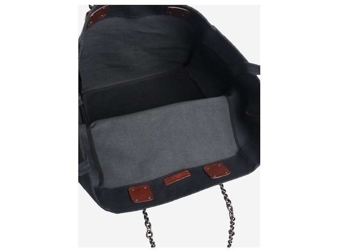 Bottega Veneta Große Canvas-Tote-Bag in Navy Marineblau - Ansicht 4