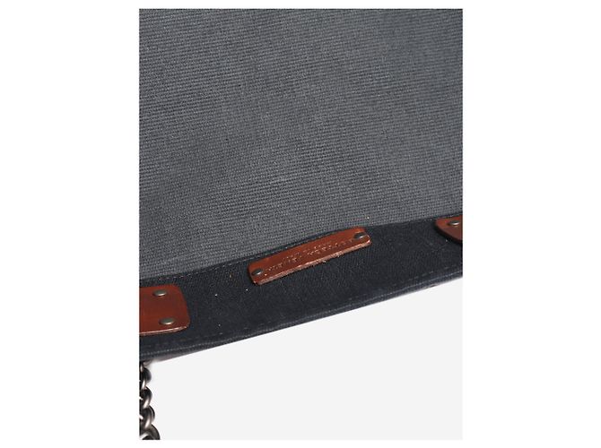 Bottega Veneta Große Canvas-Tote-Bag in Navy Marineblau - Ansicht 5