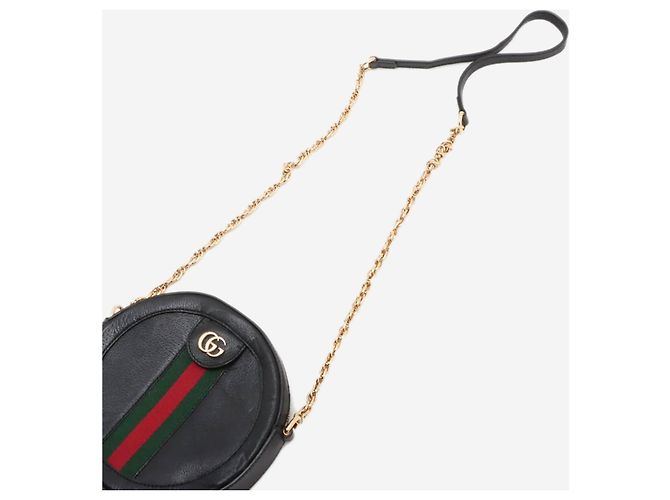 Gucci Borsa a tracolla in pelle Ophidia nera - vista 10