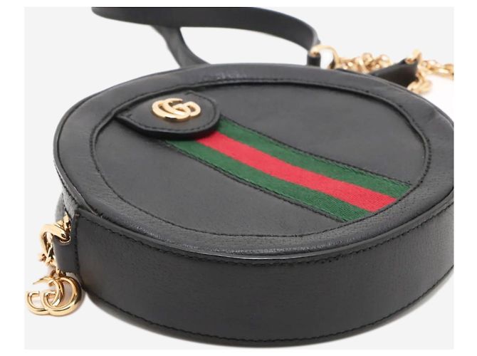 Gucci Borsa a tracolla in pelle Ophidia nera - vista 11