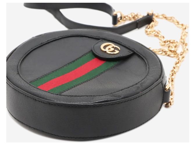 Gucci Borsa a tracolla in pelle Ophidia nera - vista 12