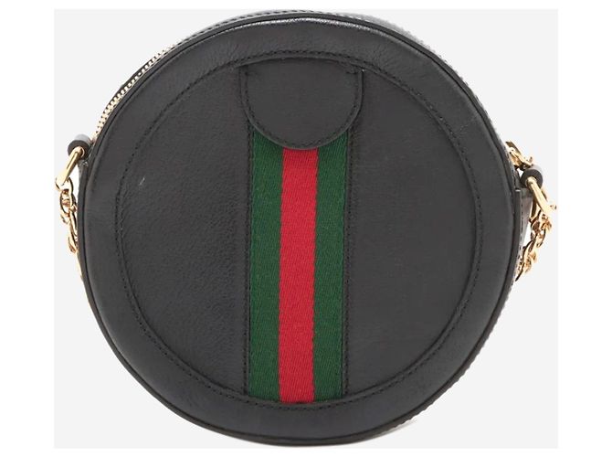 Gucci Borsa a tracolla in pelle Ophidia nera - vista 2