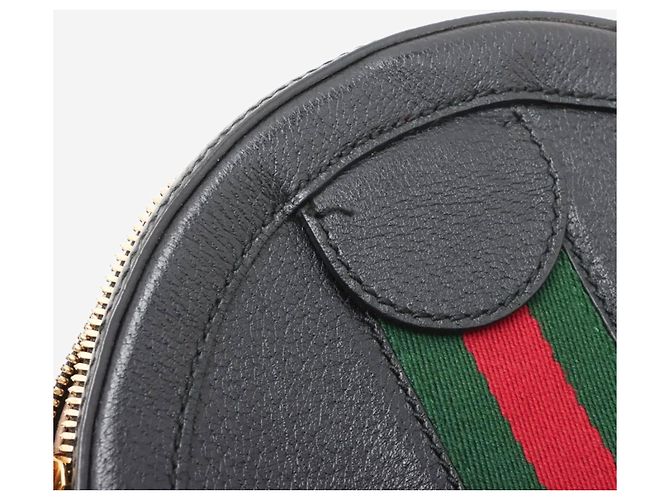 Gucci Borsa a tracolla in pelle Ophidia nera - vista 4