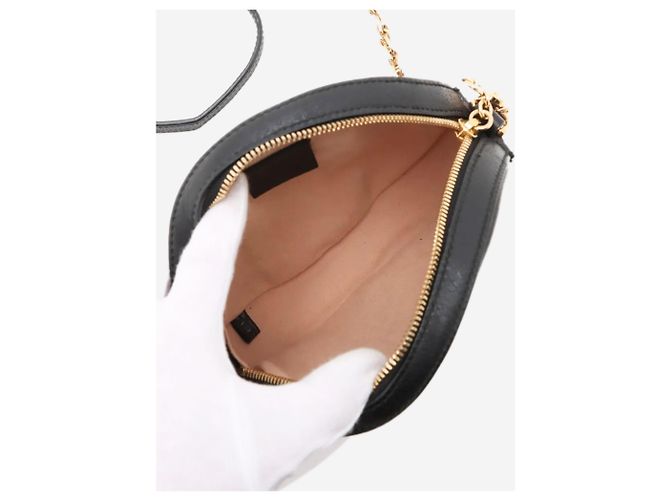 Gucci Borsa a tracolla in pelle Ophidia nera - vista 9
