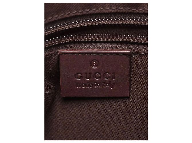 Borsa a tracolla in pelle Guccissima marrone scuro - vista 10