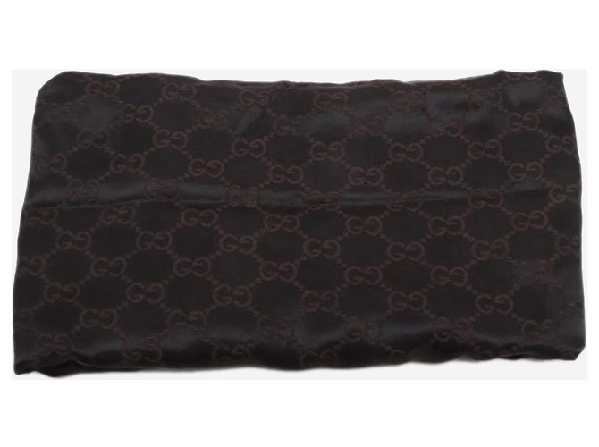 Borsa a tracolla in pelle Guccissima marrone scuro - vista 17