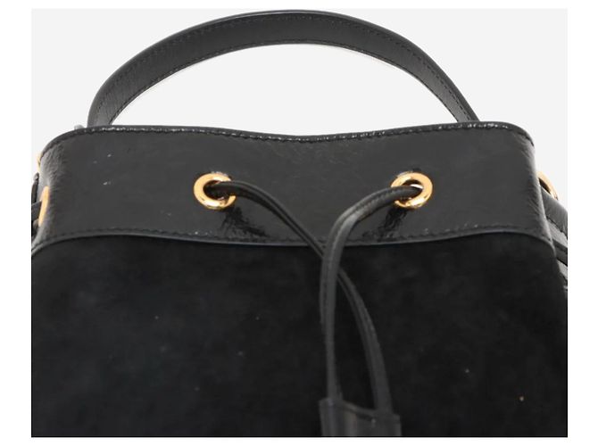 Gucci Borsa a tracolla 2way in scamosciato Ophidia nero - vista 3