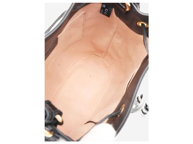 Gucci Borsa a tracolla 2way in scamosciato Ophidia nero - vista 7