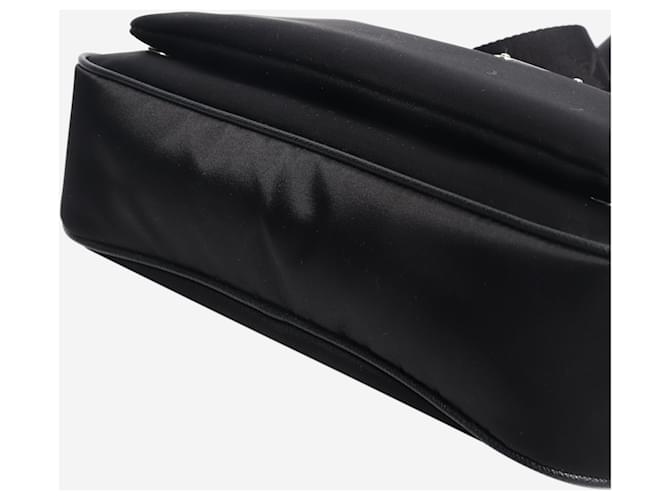 Prada Borsa a tracolla in nylon nero - vista 6