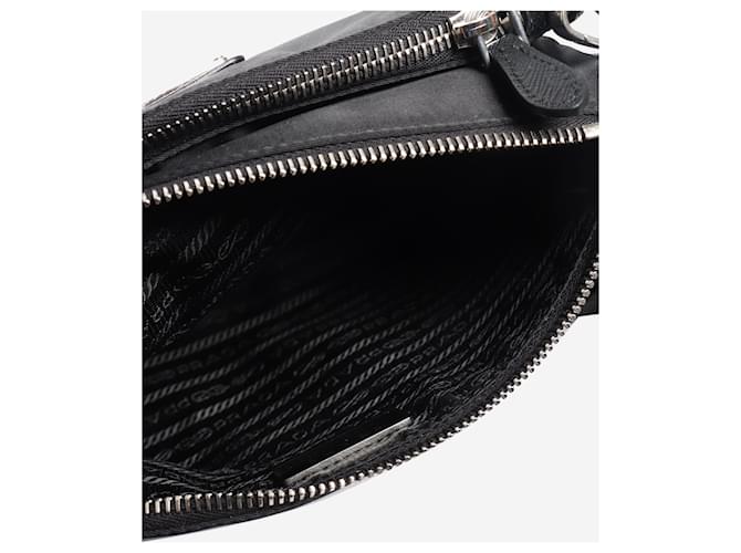 Prada Borsa a tracolla in nylon nero - vista 8