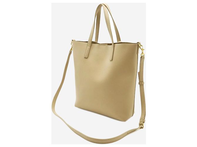 Saint Laurent Neutral Toy Shopping Leder-Tote-Bag - Ansicht 10