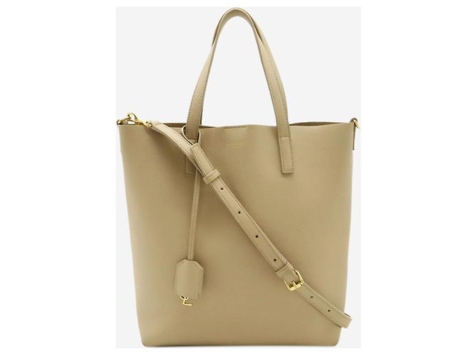 Saint Laurent Neutral Toy Shopping Leder-Tote-Bag - Ansicht 2