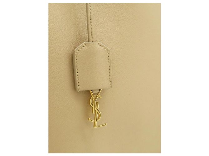 Saint Laurent Neutral Toy Shopping Leder-Tote-Bag - Ansicht 3