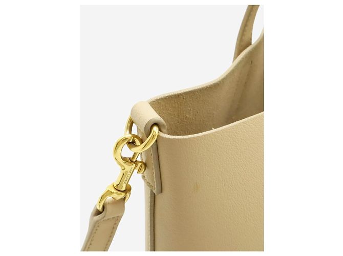 Saint Laurent Neutral Toy Shopping Leder-Tote-Bag - Ansicht 7
