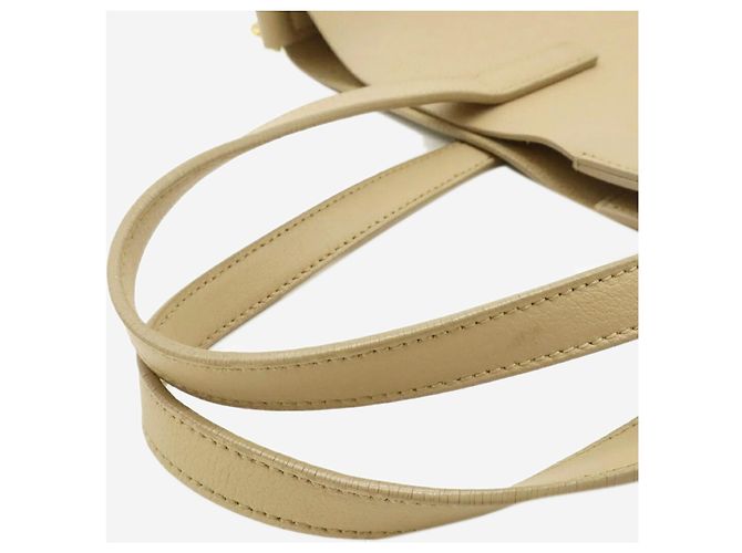 Saint Laurent Neutral Toy Shopping Leder-Tote-Bag - Ansicht 8