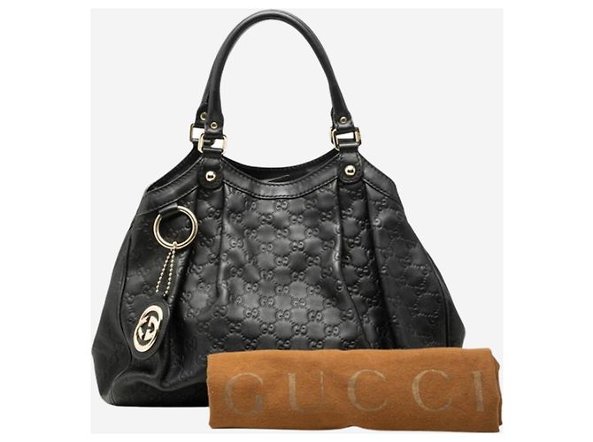 Borsa tote in pelle Guccissima nera Nero - vista 2