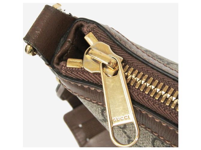 Gucci Borsa a tracolla GG Supreme marrone - vista 11