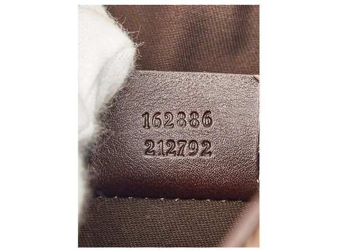 Gucci Borsa a tracolla GG New Brit Sherry Line marrone scuro - vista 3