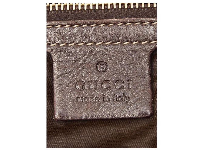 Gucci Borsa a tracolla GG New Brit Sherry Line marrone scuro - vista 4