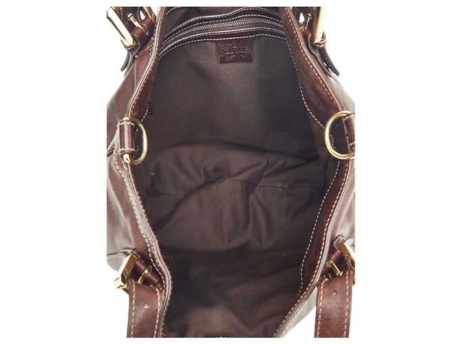 Gucci Borsa a tracolla GG New Brit Sherry Line marrone scuro - vista 5