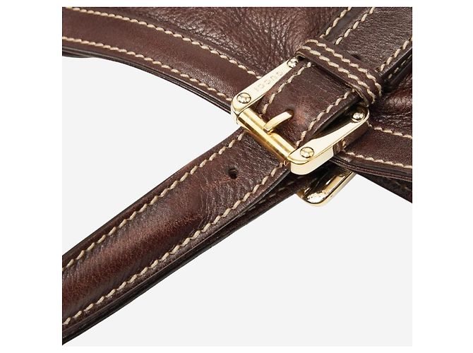 Gucci Borsa a tracolla GG New Brit Sherry Line marrone scuro - vista 6