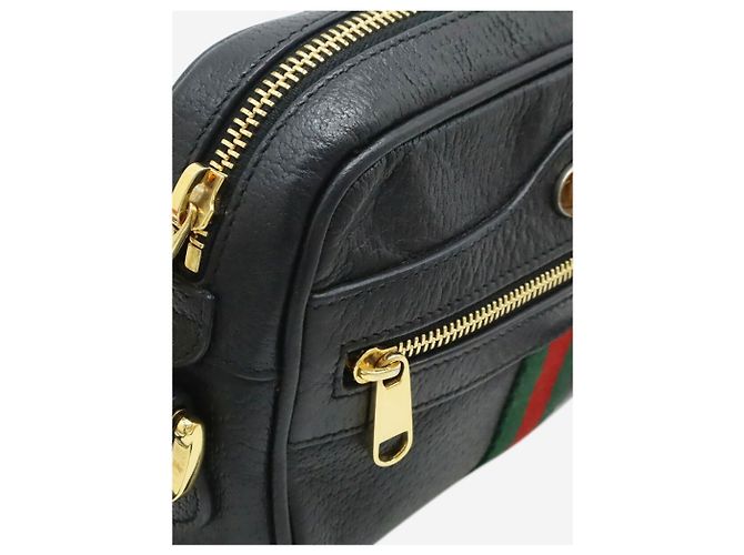 Gucci Borsa a tracolla in pelle Ophidia nera Nero - vista 4