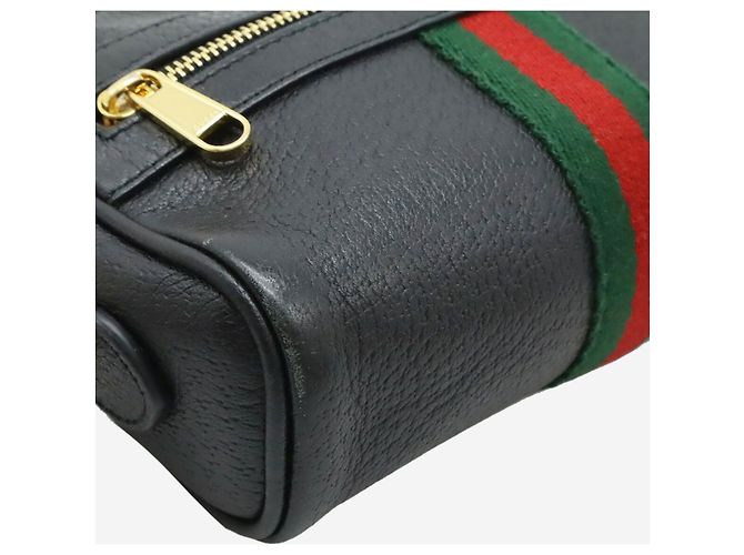 Gucci Borsa a tracolla in pelle Ophidia nera Nero - vista 7
