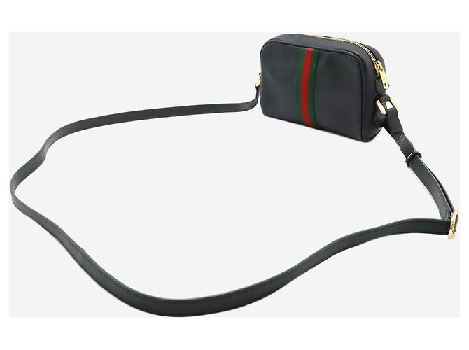 Gucci Borsa a tracolla in pelle Ophidia nera Nero - vista 8
