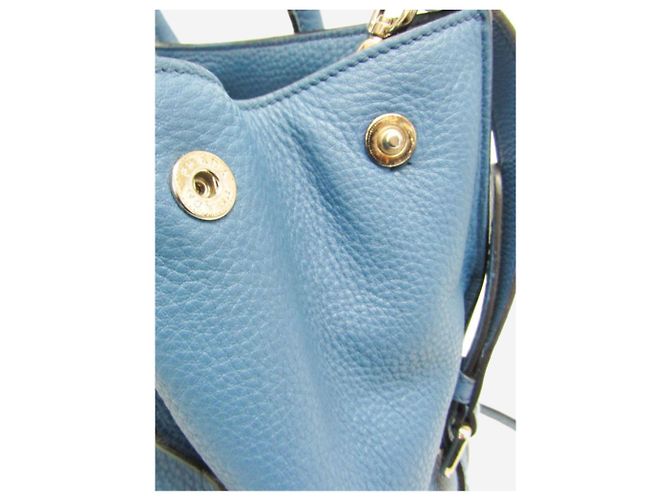 Prada Bolsa 2way em couro Vitello Daino azul - vista 12