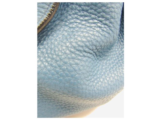 Prada Bolsa 2way em couro Vitello Daino azul - vista 13